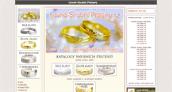 Desktop Screenshot of levne-snubni-prsteny.cz